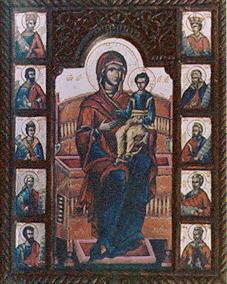 The Mother of God with the Baby and Prophets